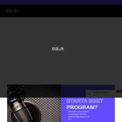 Radio Sandviken startsida 2020