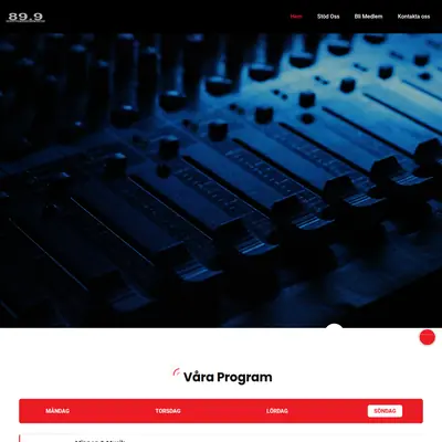 Radio Sandviken startsida 2023