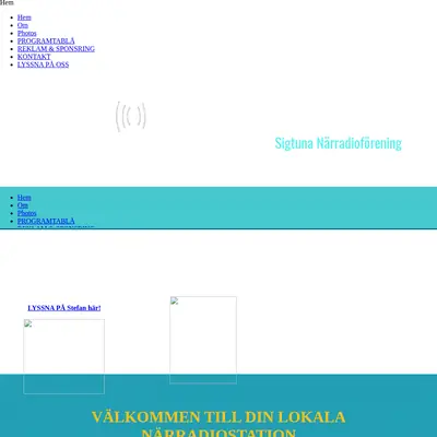 Radio Sigtuna startsida 2019