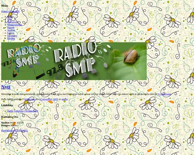 Radio SMF startsida 2014
