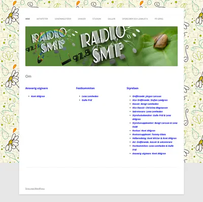 Radio SMF startsida 2024