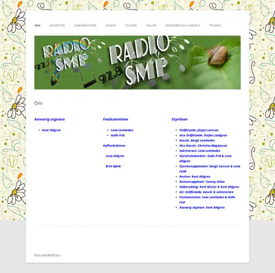 Radio SMF startsida 2025