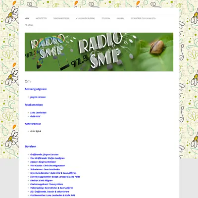 Radio SMF startsida 2026