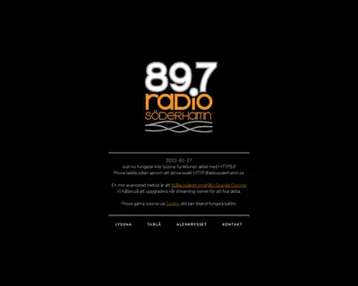 Radio Söderhamn 89,7 startsida 2022