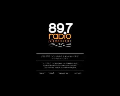 Radio Söderhamn 89,7 startsida 2023