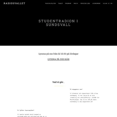 Radiosvallet startsida 2023