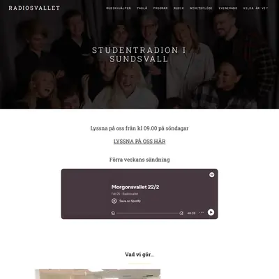 Radiosvallet startsida 2026