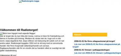 RadioTorget startsida 2008