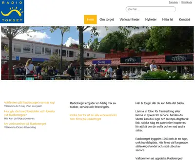 RadioTorget startsida 2016