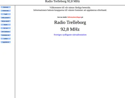 Radio Trelleborg startsida 2007