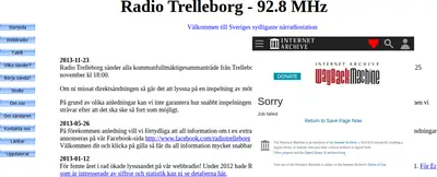 Radio Trelleborg startsida 2014
