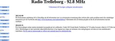 Radio Trelleborg startsida 2016