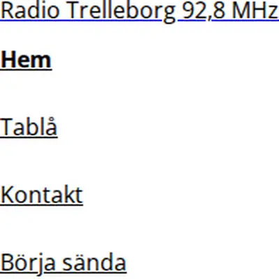 Radio Trelleborg startsida 2023