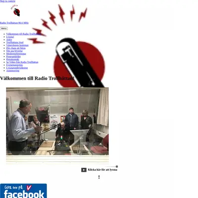 Radio Trollhättan startsida 2020