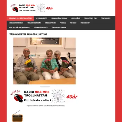 Radio Trollhättan startsida 2023