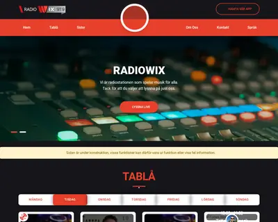 Radio wix startsida 2023