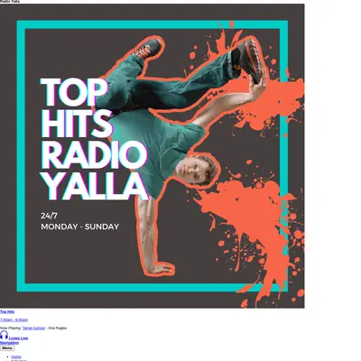 Radio Yalla startsida 2025
