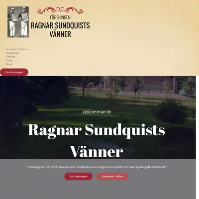 Dragspelsradio Ragnar Sundquists Vänner startsida 2026