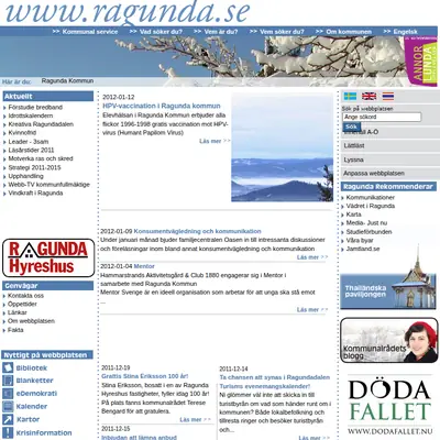 www.ragunda.se startsida 2012