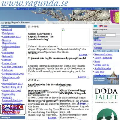 www.ragunda.se startsida 2014