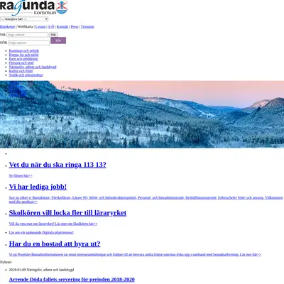 www.ragunda.se startsida 2018