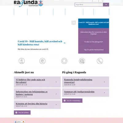 www.ragunda.se startsida 2020