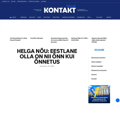 Rahvuslik Kontakt startsida 2025