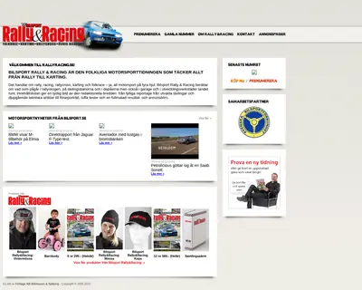 www.rallyracing.se startsida 2014