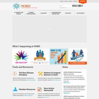 Rare Diseases startsida 2019