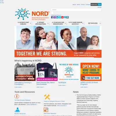 Rare Diseases startsida 2021