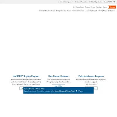 Rare Diseases startsida 2023