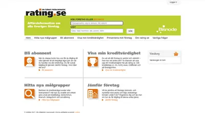 www.rating.se startsida 2017