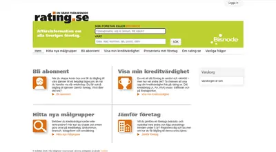 www.rating.se startsida 2018