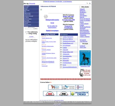www.rattvik.se startsida 2006