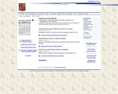 www.rattvik.se startsida 2008