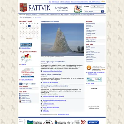 www.rattvik.se startsida 2011