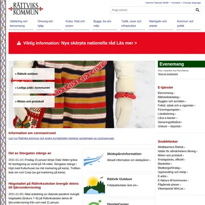 www.rattvik.se startsida 2021