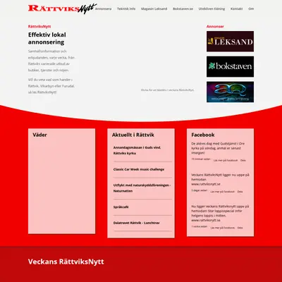 RättviksNytt startsida 2017
