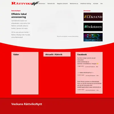 RättviksNytt startsida 2018