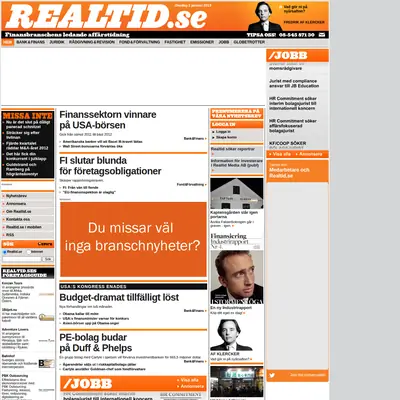 realtid.se startsida 2013