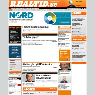 realtid.se startsida 2016