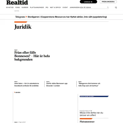 realtid.se startsida 2023