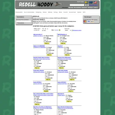 REBELL startsida 2010
