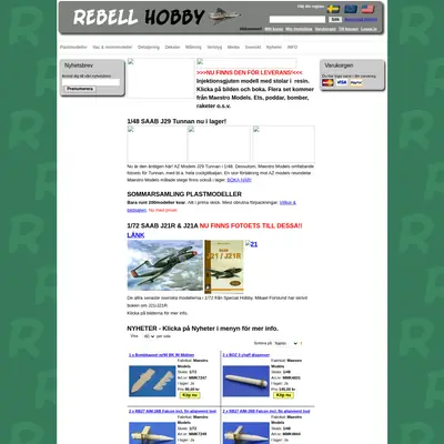 REBELL startsida 2012