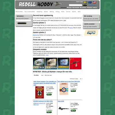REBELL startsida 2014