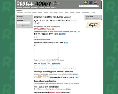 REBELL startsida 2020