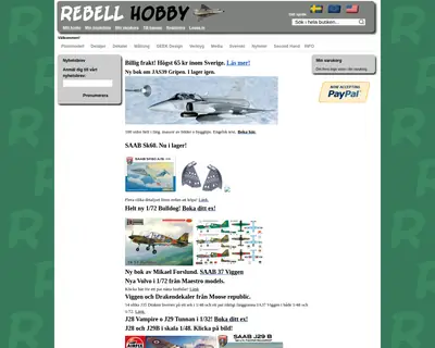 REBELL startsida 2023