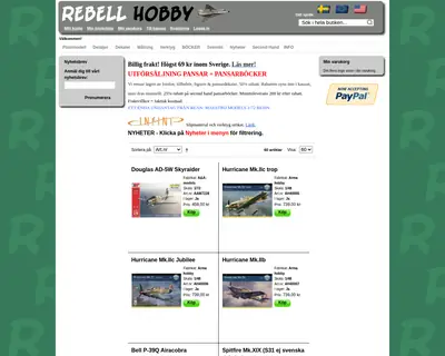 REBELL startsida 2025