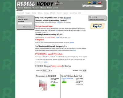 REBELL startsida 2026