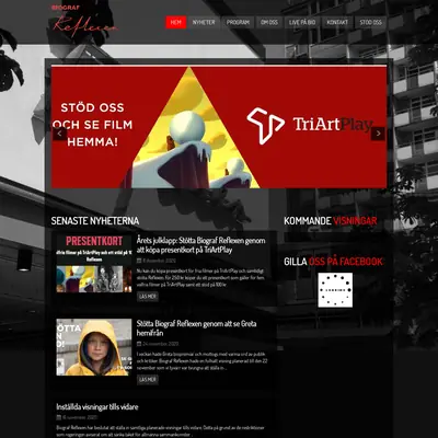 TF-Reflexen startsida 2021